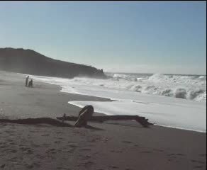 Cambria:	Video clip (6.3 mb) Panorama of beach
