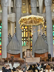 Altar, organ, canopy