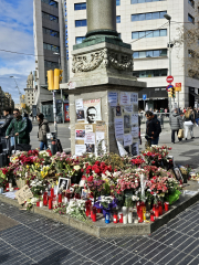 Monument to Alexi Navalny on the Rambla
