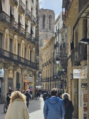 The bell tower of Santa Maria del Pi (1379)