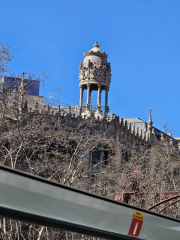 On top of a building in Barcelona
