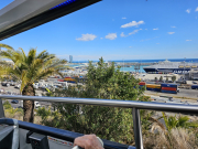 Winding down to the port for cruise ships