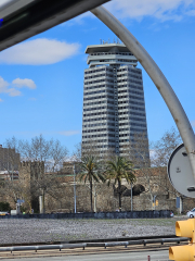 A modern skyscraper in Barcelona