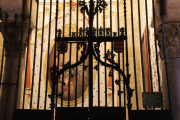 Design on gate to chapel