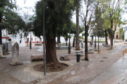 There is an old Roman auditorium under this plaza in front of the Archaeological Museum.