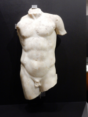 Statue of a Roman athlete, possibly copied from a Greek statue