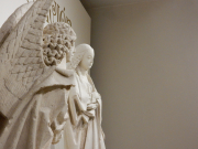 Two statues from a piece called The Annunciation