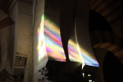 Light from stained glass in the Mezquita