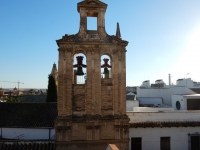 This bell tower, which works, is less than 50 feet from our patio.