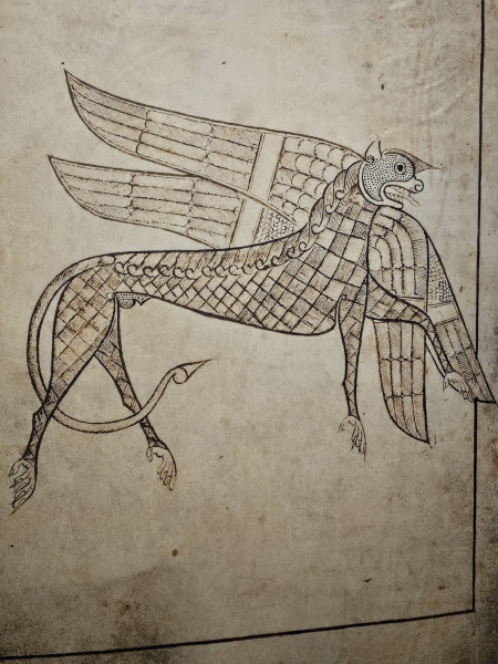 Saint Mark's Lion from the Book of Kells.