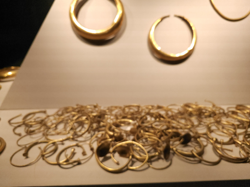 Gold rings at the National Museum