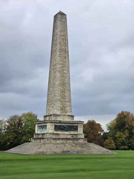 The Duke of Wellington memorial Obelisk in Phoenix Park, Dublin.