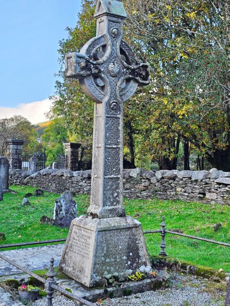 There are many Celtic crosses at Glendalough.