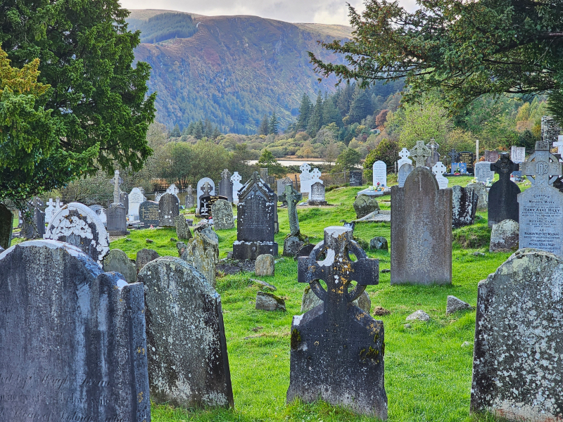 Gravestones probably covered 75% of the space at Glendalough.