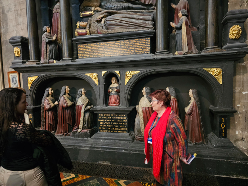 Memorial in St. Patrick's Cathedral to some of the Boyle family created around 1630.