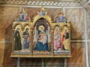 di Piero, Virgin and Child with Sts Francis, John the Baptist, Nicholas and Peter, 1450s