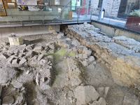 Hall of the Red Earl. Dates to aound 1291-1320.0. Oldest building excavated in Gallway.