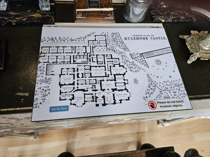 Original room plan of Kylemore Castle