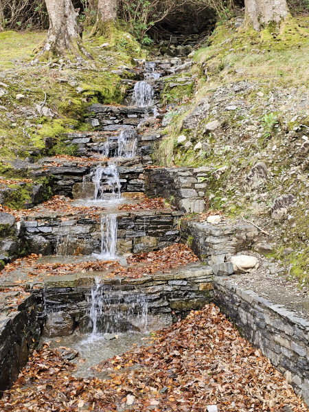 Little burbling waterfall at Kylemore