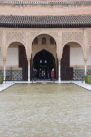 The reflecting pool isn't reflecting anything today