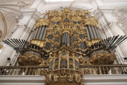 One of the massive, yet delicate, organs inside Granada Cathedral