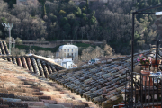 View of the tile roofs from our apartment