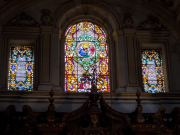 Stained glass in Granada Cathedral