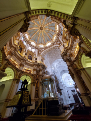 A view of the dome over the main altar