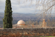 Mosque dome outside the Alhambra walls