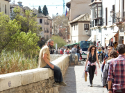 Shared space on the Carrera del Darro