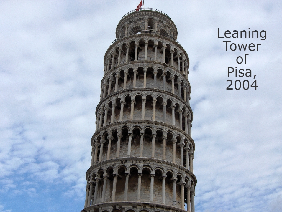 Leaning Tower of Pisa, 2004