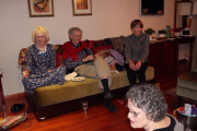 Opening presents on Christmas