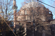 I liked the filigree of the bare branches and the mosque
