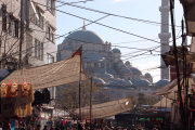 Mehmet II mosque from Fatih Wednesday Market