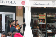 We watched a flamenco performance at a restaurant