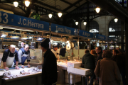 The fish market in Jerez was very busy.