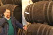 Pouring sherry taken directly from the cask at Bodegas Tradición