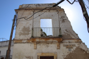A building held together with nets. Some of Jerez is falling apart.