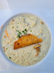 A gogonzola risotto at Albores