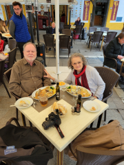 At El Mirador del Arenal for lunch
