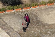 Looking at Patricia and Debra from the Alcázar walls