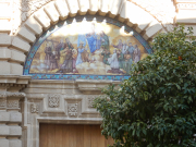 Mosaic over the door of Sala Compañia