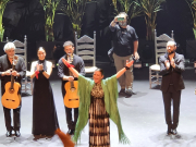 Celebration at the end of the Sara Baras performance