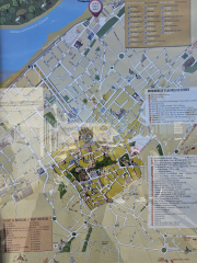 Map of Sanlúcar de Barrameda. We weere near the top of the map, near the river. 