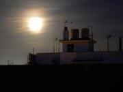 The full moon from the balcony of our apartment  in Jerez