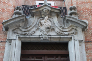 Detail of door at Iglesia San Nicolás