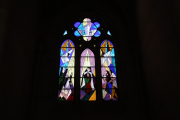 An example of the stained glass in the cathedral