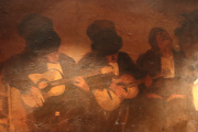 This old, faded image is at the very back of Villa Rosa