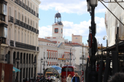 Entering Puerta del Sol from the Gran Via