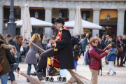 One does not expect to find Harry Potter in the Plaza Mayor